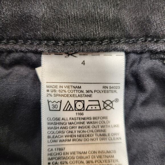 Old Navy Jeans Womens 4 Black Rockstar Super Skinny Distressed Denim Stretch - Picture 4 of 10